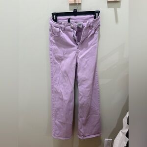 lavender flare jeans